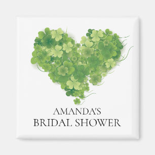 Aimant Shamrock Coeur Fête des mariées Favoriser l'aimant