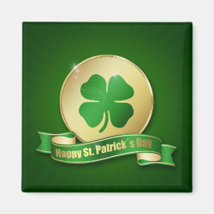 Aimant Shamrock de la pièce de la Saint-Patrick