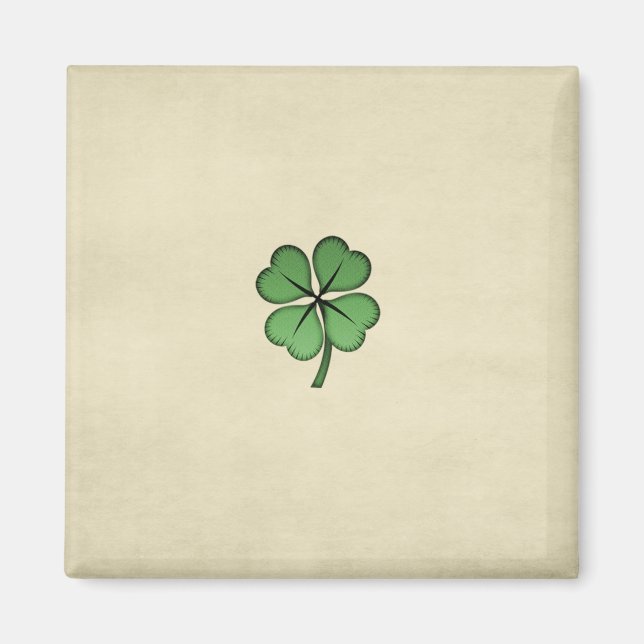 Aimant Shamrock irlandais chic (Devant)