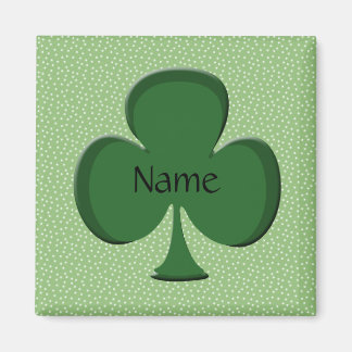 Aimant Shamrock Nom Carré Modèle magnétique
