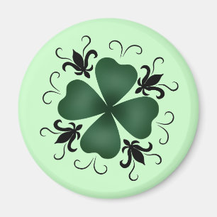 Aimant Shamrock victorien de fantaisie