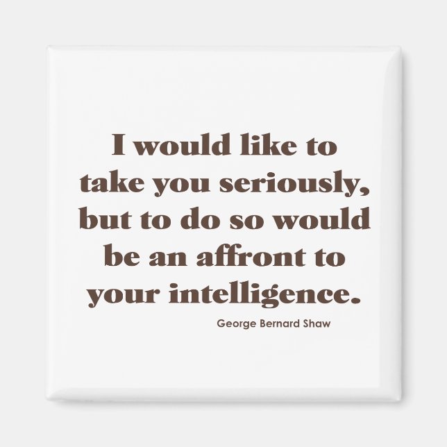 Aimant Shaw sur le renseignement (Devant)