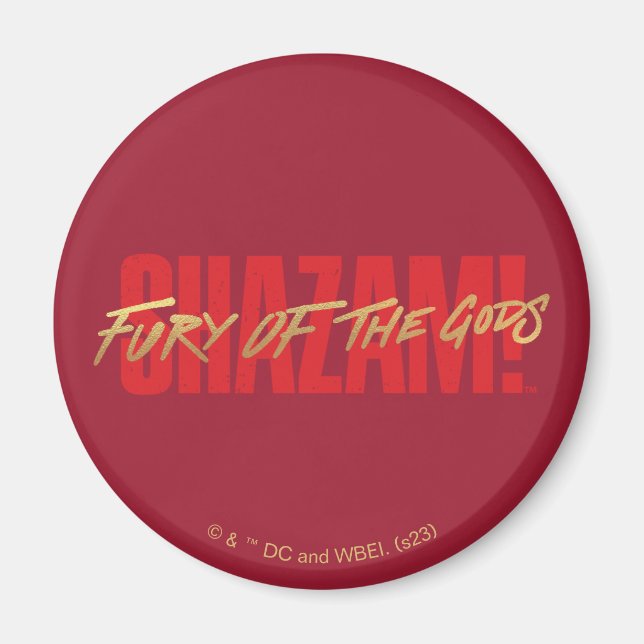 Aimant SHAZAM ! Furie des dieux | Logo Golden Marker (Devant)