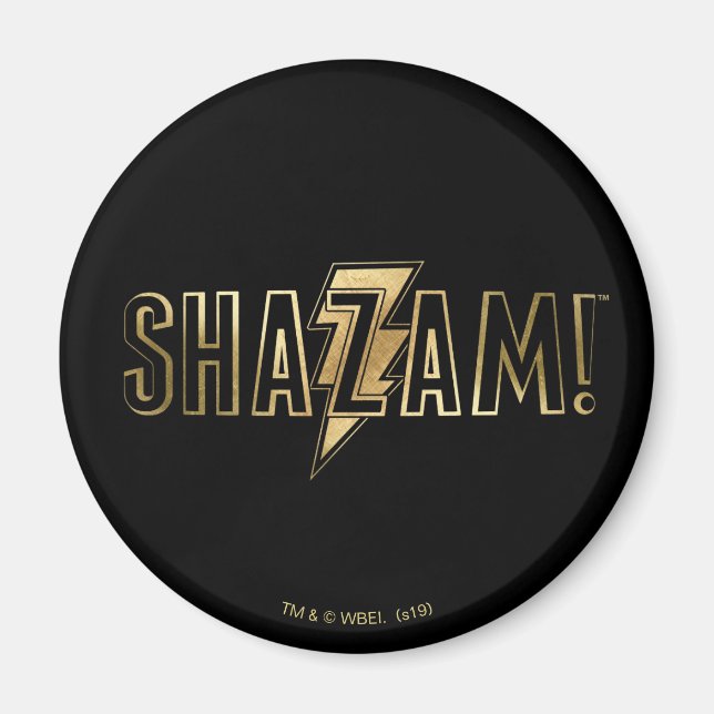 Aimant SHAZAM ! | Logo Or (Devant)