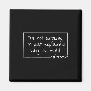 Aimant Sheldon Citation Amusant Anniversaire Personnalisé