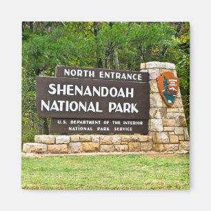 Aimant Shenandoah National Park Panneau d'entrée Nord