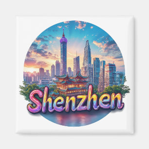Aimant Shenzhen Chine Cadeau de Voyage Mémoire 🗺️