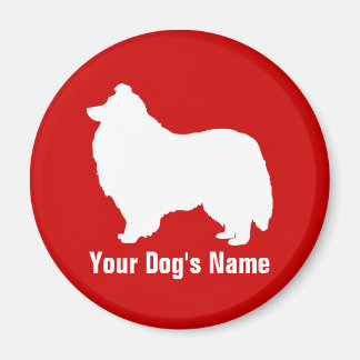 Aimant Shetland Sheepdog juste ェ juste un parc ン ・ en pr
