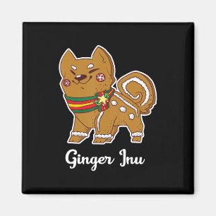 Aimant shiba inu   Don de chien pour Noël