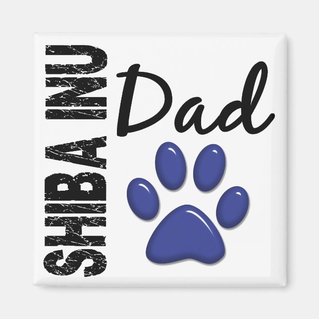 Aimant Shiba Inu Papa 2 (Devant)
