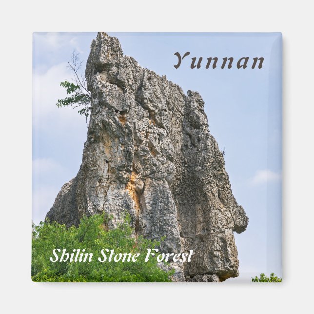 Aimant Shilin pinnacles Forêt de pierre - Yunnan, Chine,  (Devant)