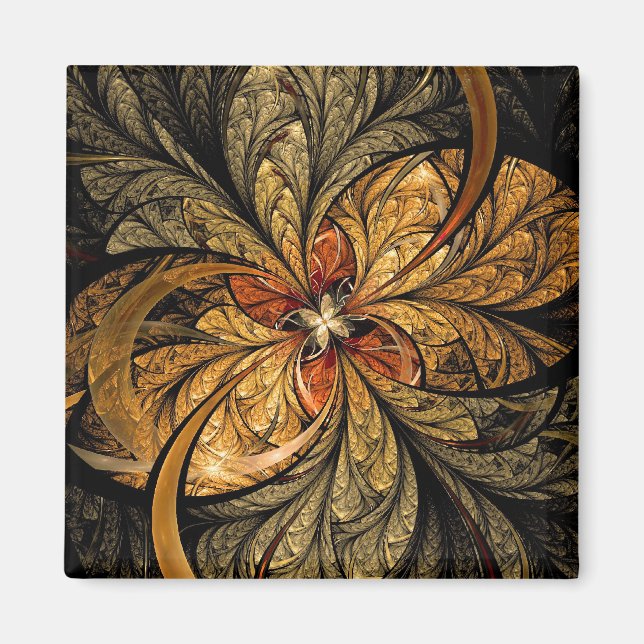 Aimant Shining Leaves Fractal (Devant)