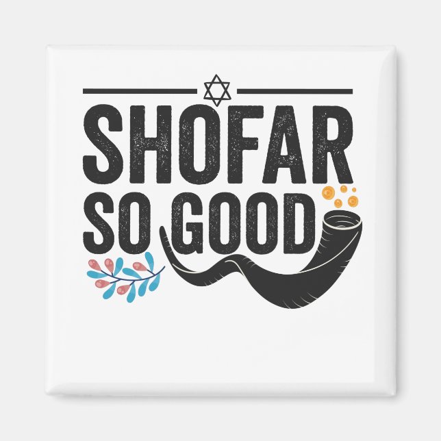 Aimant Shofar So good Funny Jewish Hanoukka Holiday Cadea (Devant)