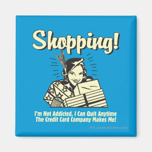 Aimant Shopping : Je ne suis pas accro