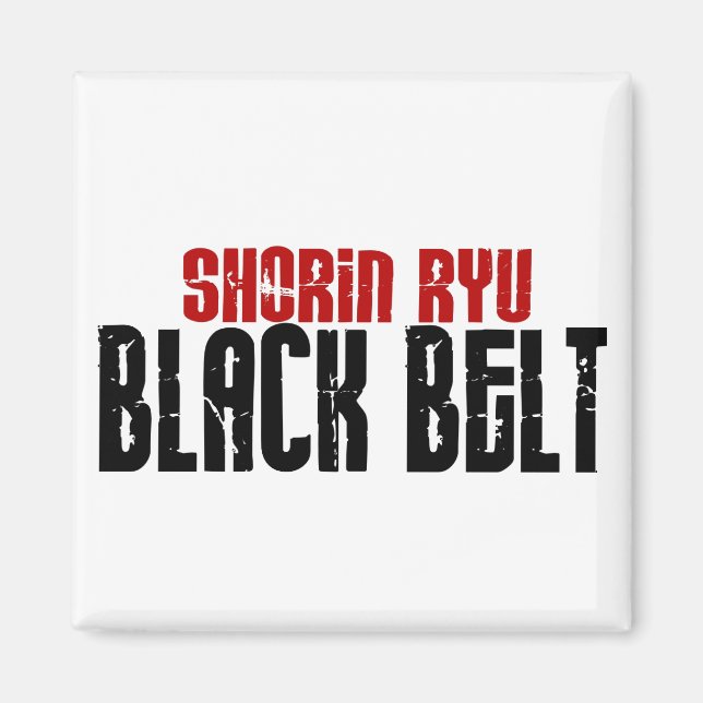 Aimant Shorin Ryu Black Belt Karate (Devant)