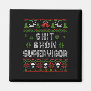 Aimant -show Superviseur Chandail de Noël Drôle Mauvais N