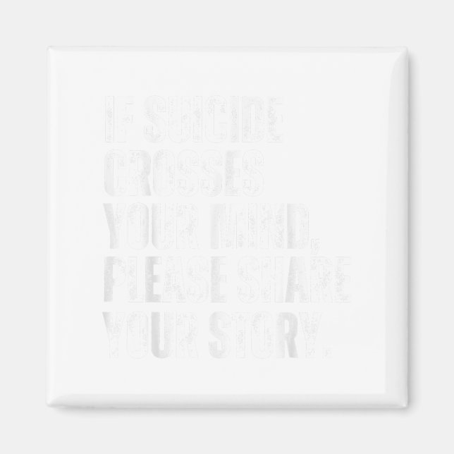 Aimant Si Le Suicide Croit Votre Esprit Prévention Du Sui (Devant)