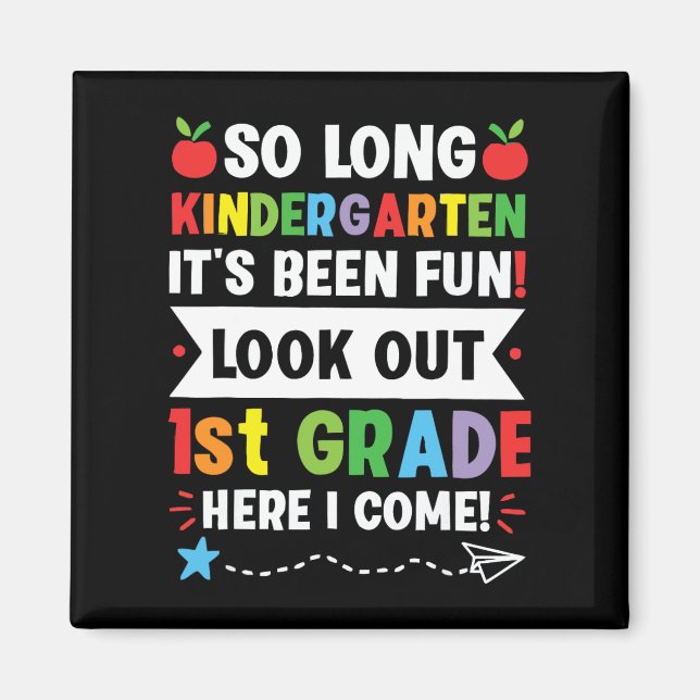 Aimant Si Long Kindergarten 1ère année ici je viens Gradu (Devant)