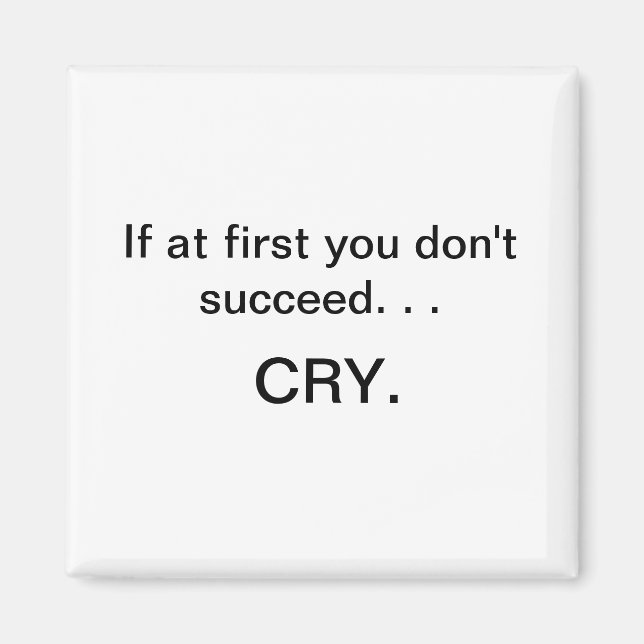 Aimant Si vous n'avez pas réussi l'aimant (Devant)