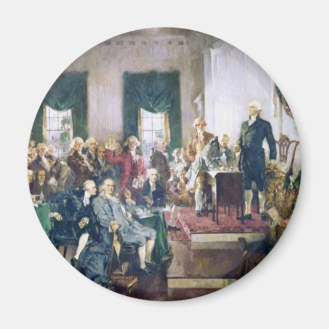 Aimant Signature de la Constitution par Howard C. Christy (Devant)
