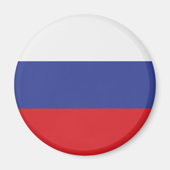 Aimant Signature de paix motif, Paix pour la Russie (Devant)