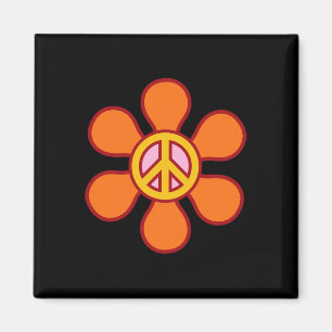Aimant SIGNE DE PAIX AMOUR 60s les années 70 Super hippie