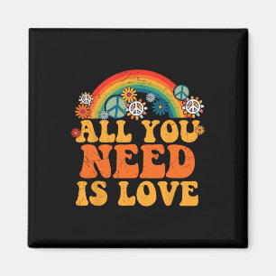 Aimant SIGNE DE PAIX AMOUR 60s les années 70 Tie Dye Hipp