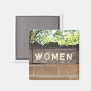 Aimant Signe de toilettes pour femmes