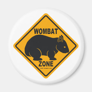 Aimant Signe de zone de wombat