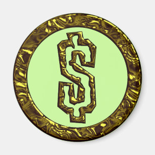 AIMANT SIGNE D'OR DOLLAR