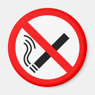 Aimant Signe NON fumeur - Signal britannique