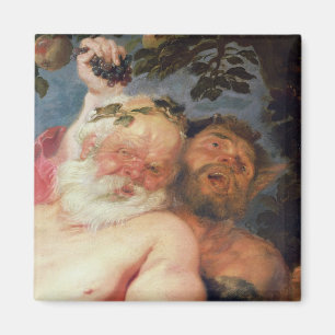 Aimant Silenus ivre soutenu par des satyres, c.1620