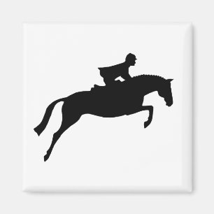Aimant Silhouette de cheval de pullover