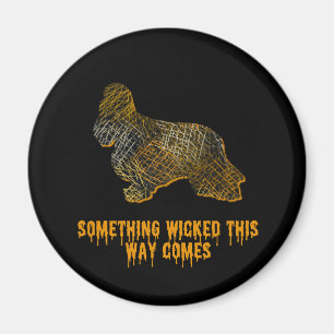 Aimant Silhouette de chien Cocker Spaniel Halloween amusa