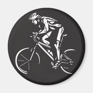 Aimant silhouette inverse de l'axe cyclique