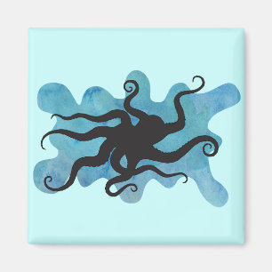 Aimant Silhouette octopus