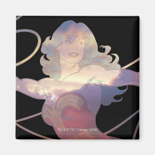 Aimant Silhouette Sky Sunset Woman