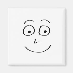 Aimant Silly Smile Doodlenut par Cussdum Designs