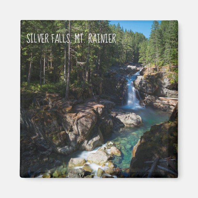 Aimant Silver Falls, Mt. Rainier (Devant)