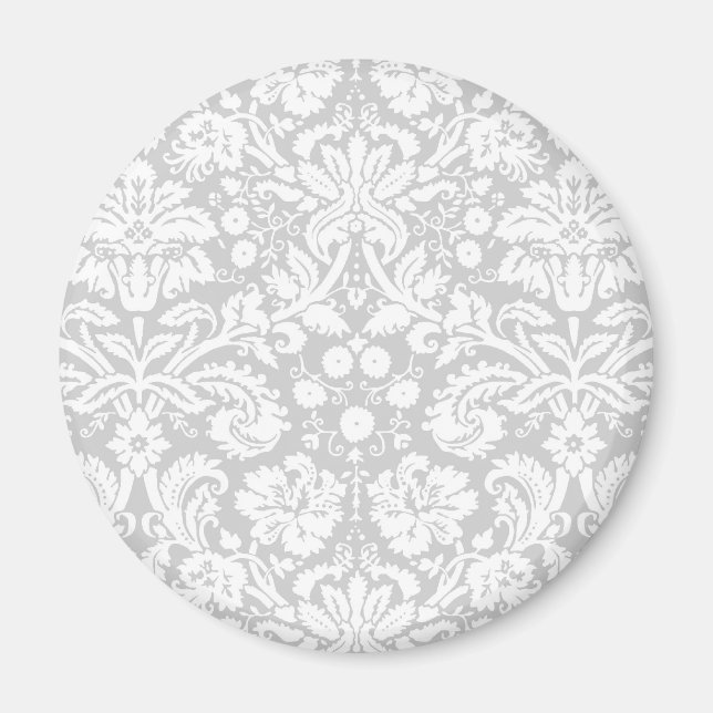 Aimant Silver gray damask (Devant)