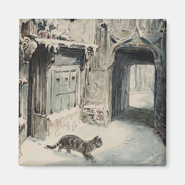 Aimant Simpkin le chat sort (par Beatrix Potter) (Devant)