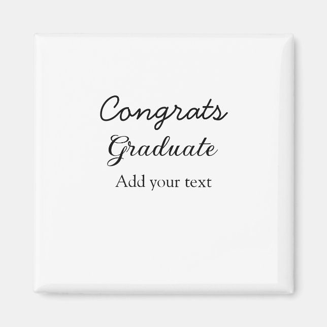 Aimant Simple congratulation graduation add your (Devant)