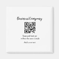Simple entreprise site web code-barres QR ajouter