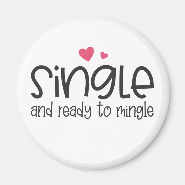 Aimant Simple et prêt à mélanger la Saint-Valentin | Magn (Devant)