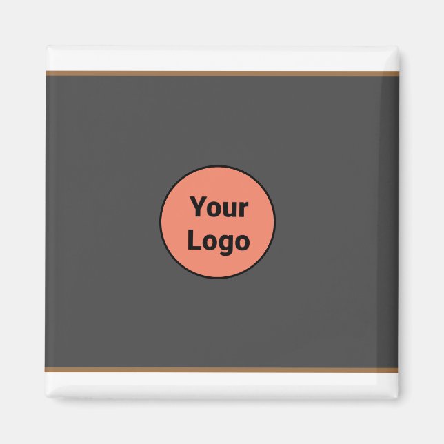 AIMANT SIMPLE MINIMAL AJOUTER VOTRE LOGO TEXTE PERSONNALI (Devant)