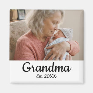 Aimant Simple Script Grand-mère Année d'établissement