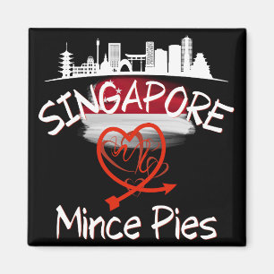 Aimant Singapour aime Mince Pies Cityscape