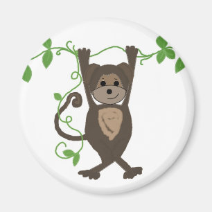 Aimant Singe sur les vignes