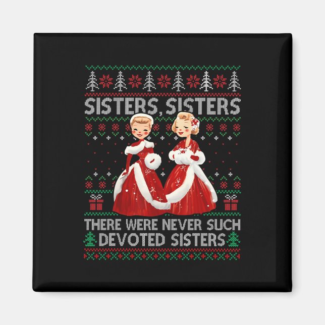 Aimant Sisters White Christmas Movie 1954 Xmas Holiday Pa (Devant)