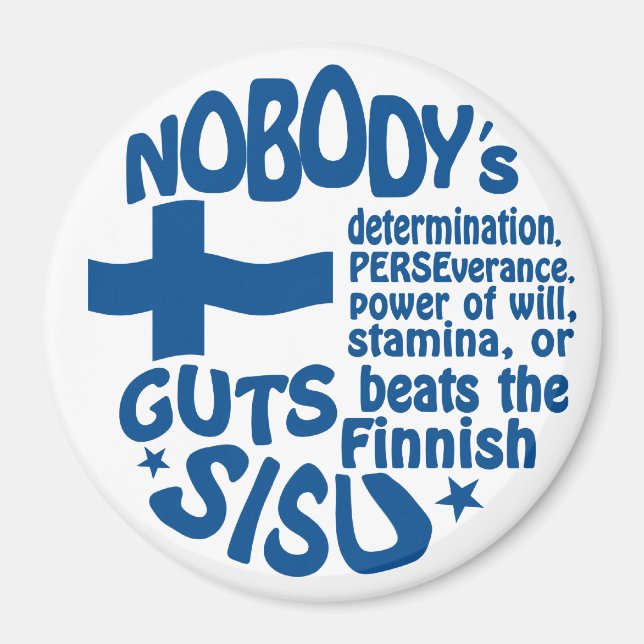 Aimant SISU finlandais (Devant)